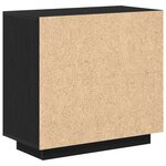 Buffet vidaXL Noir Chêne 80x40x75 cm Bois d'ingénierie