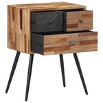 vidaXL Table de chevet 47x31 5x60 cm bois massif de teck