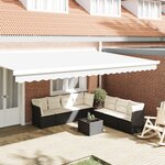 vidaXL Bandeau de store pour cadre de 5 m Blanc 4.8x0.2 m