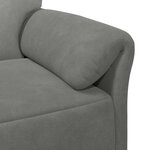 vidaXL Sofa 2 places Gris foncé 158 x 83 x 95 cm Velours
