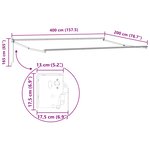 vidaXL Cadre de store rétractable manuel Anthracite 4 x 2 m Aluminium