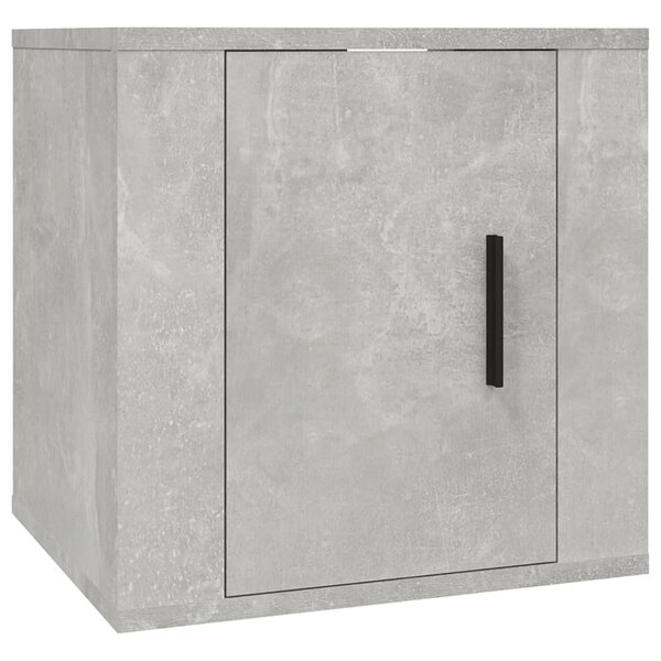 vidaXL Meuble TV mural Gris béton 40x34 5x40 cm