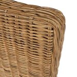 vidaXL Chaises à manger lot de 2 marron rotin naturel