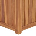 vidaXL Lit surélevé 50x50x50 cm Bois de teck solide