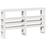 vidaXL Cadre de lit sans matelas blanc 140x200 cm bois de pin massif