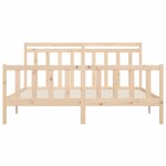 vidaXL Cadre de lit sans matelas bois massif de pin 200x200 cm