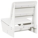 vidaXL Chaises de jardin lot de 2 blanc 60x64x70 5 cm bois massif pin