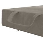 vidaXL Canapé-lit pliable 75 x 67 x 45 cm Gris clair