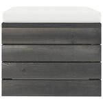 vidaXL Salon palette de jardin 2 Pièces avec coussins Bois de pin massif