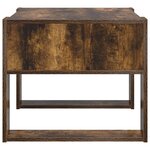 vidaXL Table basse Chêne fumé 66 x 53 x 45 cm Bois d'ingénierie