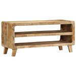 vidaXL Meuble TV 105x46x32 cm bois massif de manguier brut