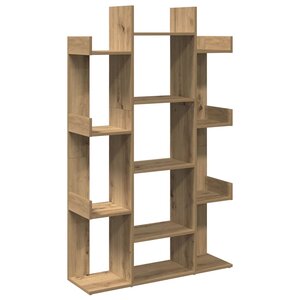 vidaXL Bibliothèque chêne artisanal 86x25 5x140 cm bois d'ingénierie