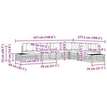 vidaXL 7 pc Ensemble de canapés d'extérieur Polyester Blanc