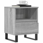 vidaXL Tables de chevet 2 Pièces sonoma gris 40x35x50 cm bois ingénierie