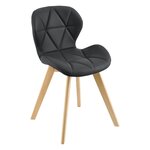 Lot de 6 chaises similicuir 81 x 57 x 49 cm noir 03_0006793