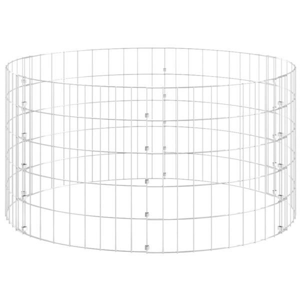 vidaXL Composteur de jardin Ø100x50 cm Acier galvanisé