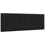 vidaXL Lit avec matelas noir 140x200 cm tissu