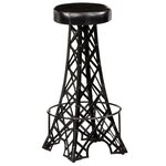vidaXL Tabourets de bar lot de 2 cuir véritable