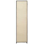 vidaXL Armoire avec compartiments et tiges Crème 150x45x176 cm Tissu