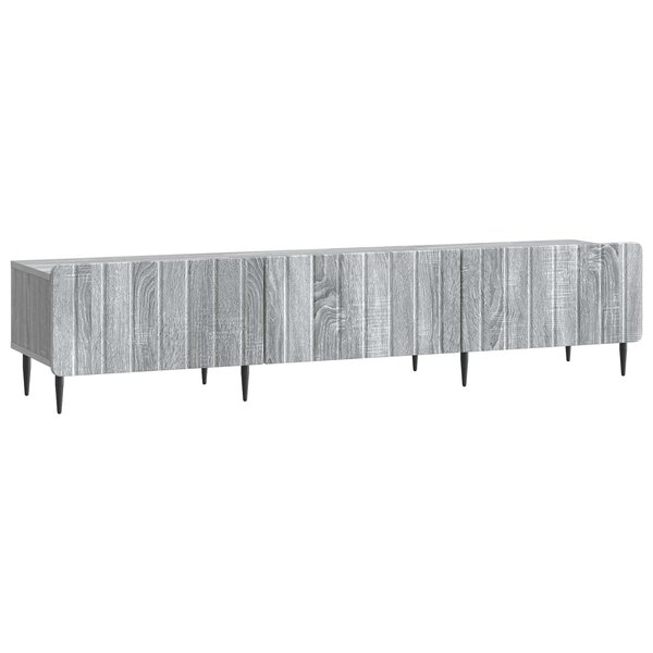 vidaXL Meuble TV Sonoma gris 147 x 34 5 x 32 cm Bois d'ingénierie