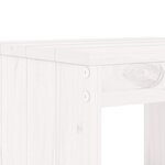 vidaXL Ensemble à manger de jardin 17 Pièces blanc bois massif de pin
