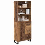 vidaXL Haut Armoire Bois ancien 69 5 x 34 x 180 cm Bois d'ingénierie