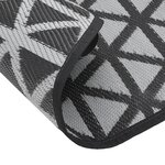 vidaXL Tapis d'extérieur ARAKIL noir Ø200 cm PP