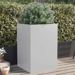 vidaXL Jardinière argenté 52x48x75 cm acier galvanisé