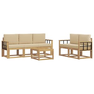 vidaXL Ensemble de canapés d'extérieur 6 pc