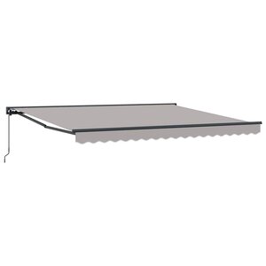 vidaXL Cadre d'auvent Gris clair 400 × 300 cm