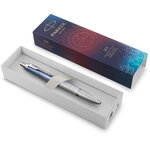 PARKER IM Premium Polar  Stylo bille  Dégradé de gris  recharge bleue pointe moyenne  Coffret cadeau