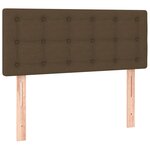 vidaXL Sommier à lattes de lit avec matelas Marron foncé 80x200 cm