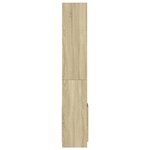 vidaXL Buffet haut chêne sonoma 92x33x180 cm bois d'ingénierie