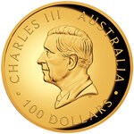 Pièce de monnaie en Or 100 Dollars g 31.1 (1 oz) Millésime 2026 Australian Kangaroo AUSTRALIAN KANGAROO (PRÉCOMMANDE)