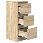 vidaXL Buffet chêne sonoma 29 5x34x76 cm bois d'ingénierie
