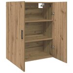 vidaXL Armoires Murailles 2 Pièces chêne artisanal 69 5 x 34 x 90 cm