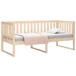vidaXL Lit de jour sans matelas 90x200 cm bois de pin massif