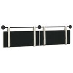 vidaXL Tête de lit suspendue Crème Velours