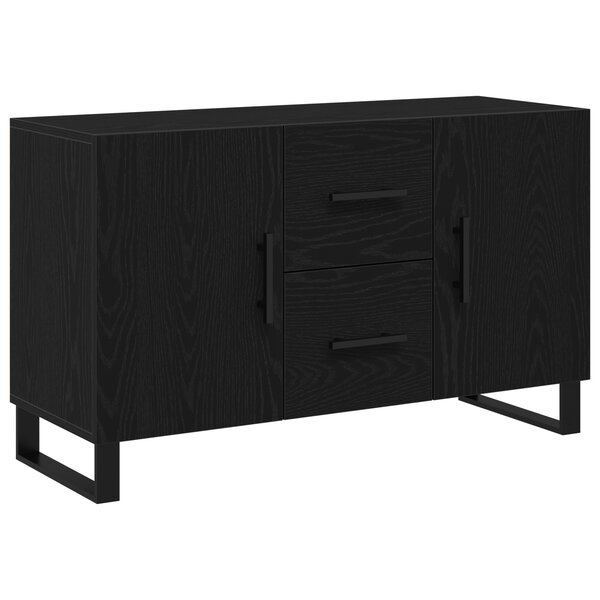 Buffet vidaXL Noir Chêne 100x36x60 cm Bois d'ingénierie