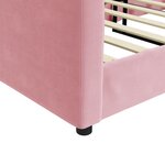 vidaXL Lit de repos sans matelas rose 80x200 cm velours