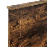 vidaXL Tête de lit avec tête de lit Chêne fumé 80 cm Bois d'ingénierie