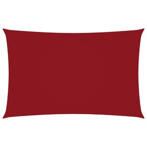 vidaXL Voile de parasol Tissu Oxford rectangulaire 4x7 m Rouge