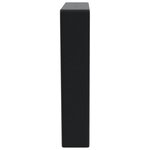 vidaXL Supports d'étagères pour lavabo 2 Pièces noir trapèze acier