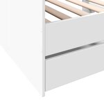 vidaXL Lit de jour avec tiroirs sans matelas blanc 75x190 cm