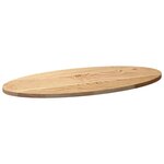 vidaXL Dessus de table 80x40x2 cm bois de chêne massif ovale