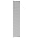 vidaXL Store de Fenêtre avec des rideaux Argent Aluminium