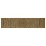 vidaXL Tapis Naturel et Noir 60 x 200 cm Jute