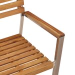Ensemble de salle à manger 5 pièces bois massif d'acacia vidaXL