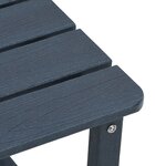 vidaXL Table d'appoint Adirondack Bleu marine 38x38x46 cm HDPE