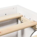 vidaXL Cadre de lit Blanc Bois de pin massif 80 x 200 cm